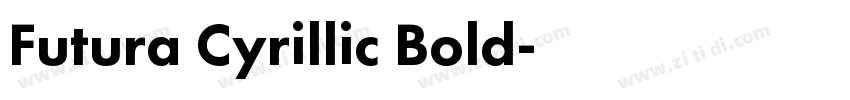 Futura Cyrillic Bold字体转换